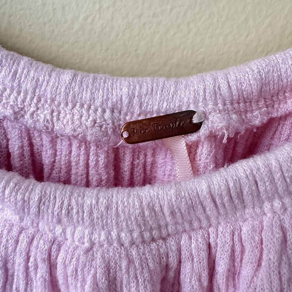 Free People Cora Lee Off Shoulder Top Size M Pink Ombré Ruffle Boho Festival - Picture 5 of 10